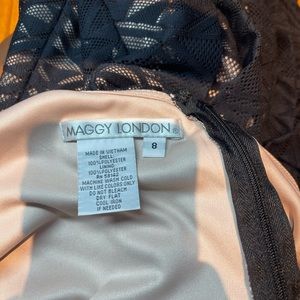 Black and nude A line dress